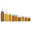 Frasco de 10ml com tampa de conta-gotas marrom, frasco para beleza médica, frasco para pó liofilizado, frasco de vidro para essência, ampola, frasco vazio para líquido oral
