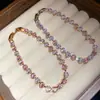 Pulseira Simples e Estilosa com Fecho de Zircônia Quadrada com um Design Doce e Delicado, Toque de Luxo Leve e Sofisticado