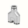 Conector rápido neumático de acero inoxidable 304, conector rápido en T de acero inoxidable 316 PY-4/6/8/10/12, venta al por mayor