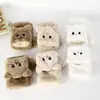 Guantes de otoño e invierno para mujer, lindos, para montar, estilo coreano, modernos, de dibujos animados, forrados de felpa, engrosados, para estudiantes, para escribir, cálidos, tipo flip