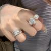 Anillo Camelia Perla Fragancia Pequeña Estilo Liu Yifei Luz de Anillo Lujo Flor Rosa Anillo de Dedo Anillo de Flor Celebridad Cibernética para Mujer