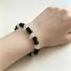 Pulsera Flor Explosión de Cristal Pulsera de Abalorios de Círculo Único Ágata Anti-Esmeralda Obsidiana Roja Joyería Artículo Caliente de Transmisión en Vivo Transfronteriza
