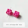 Dulce Genial BarbieGugubi Mengli Serie Rosa Negra Bolígrafo Corazón Flor Acrílico Hecho a Mano DIY Accesorios Materiales