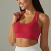 Europa y América Transfronterizo Sin Costuras Ajustado Color Sólido Espalda Hermosa de Tirantes Espalda Descubierta Ropa Interior Deportiva Ropa para Correr Fitness Yoga Top Mujer