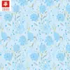 Tecido de algodão 60 fios com estampas florais elegantes em estilo pastoral, adequado para vestidos, camisas e peças artesanais femininas e infantis
