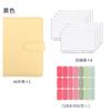 Cross-border em estoque a6 pasta criativa caderno com zíper bolsa macaron couro PU folhas soltas papel kraft em branco
