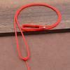 Colar de corda lisa macia, colar de ano de vida, corda vermelha, pingente fino vermelho para crianças, cordão ajustável para pescoço, pingente de corda