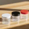 Diámetro 55 mm Tarro de Plástico Sellado Botella para Crema Almacenamiento de Té de Flores Botella de Boca Ancha Tapa de Aluminio Dorada Plateada Tarro para Yogur