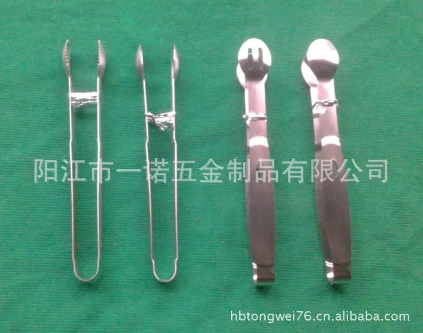 A-008S不锈钢冰夹食品夹面包夹食物夹430#0.8MM重