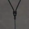Corda Preta Grossa para Pingente Corda de Colar Ajustável Cordão para Pingente Cordão Acessório para Pendurar Joias de Jade e Placas de Jade