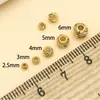 Cor de ouro 18k retenção de cor contas facetadas DIY contas de ângulo cortado contas de flor cortada contas de pulseira material de acessórios de joias atacado