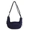 2026 Moda Bolso Cruzado Versátil Ligero de Gran Capacidad Estilo Coreano Bolso Sencillo de Color Sólido Nicho para Mujer de Hombro Debajo del Brazo