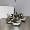 Tênis Dad Style Igual ao da Zhao Lusi Cor de Chama Combinação Tênis Forrest Gump Feminino 2025 Outono Novo Moda Europeia Tênis de Corrida