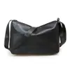Bolsa transversal para mulheres de meia-idade, casual elegante, de ombro único, couro macio, grande capacidade, bolsa da moda em pele de ovelha para mães de meia-idade e idosas