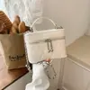 Bolso de cadena con patrón de diamantes de moda estilo coreano, nuevo modelo otoño 2026, bolso de mano cruzado simple de color sólido, bolso pequeño cuadrado de un solo hombro