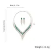Set de Collar de Borla en Forma de V Incrustado de Diamantes Retro Transfronterizo, Cadena para Clavícula de Moda y Personalizada, Lujo Accesible y Collar de Gama Alta