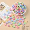 Acrílico Cor AB Cor Sólida Duas Cores Doce Borboleta Contas Corrente para Celular Corda de Cabelo Contas Soltas Acessórios para Joias DIY Atacado