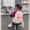 Playera Blanca de Manga Corta de Moda para Niñas, Top Holgado de Estilo Coreano a la Moda, Ropa para Niños Grandes, Nuevo Estilo Verano 2025
