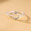 Anillo Abierto de Plata Esterlina S925 Cabeza de Pan Lujo Ligero Fresco Nicho Accesorio Versátil Anillo Baguette Croissant