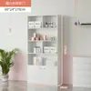 Vitrina de Cosméticos Contenedor Simple Moderno Gabinete de Salón de Belleza Gabinete de Salón de Uñas Estante de Productos para Barbería Estante de Exhibición
