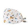 Gorro Quirúrgico Algodón Puro Estampado Dibujos Animados Enfermera Doctora Baotou Encaje Delgado Odontología Oral Quimioterapia Gorro de Trabajo