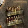 Prateleira de Armazenamento para Banheiro Sem Furos, Prateleira de Armazenamento de Parede para Vaso Sanitário Montada na Parede para Pia de Banheiro