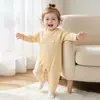 Body de Algodón Puro para Bebés Niños y Niñas, Manga Larga, Todas las Estaciones, Mameluco de Manga Larga, Clase A, Sin Etiquetas, Ropa de Primavera/Otoño
