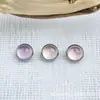 Pendientes de Aleación de Titanio Astmf-136 con Forma de Disco y Piedra Ojo de Gato Fotosensible Pendientes de Titanio G23 con Piedra Ojo de Gato Joyería para Piercing