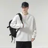 Moletom Novo de Gola Redonda Soltinho para Homens da Primavera e Outono de 2026, Marca Moderna Estilo Americano Versátil Camiseta Básica de Manga Longa, Top de Cor Sólida