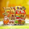 Ímã de Geladeira Cultural e Criativo Lanterna do Palácio Dunhuang de Gansu Metal Viagem Lanterna Chinesa Luminosa Ímã de Viagem Souvenir Companheiro