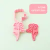 Molde para Galletas de Dibujos Animados de Flores, Corte a Presión Estéreo, Imitando Flores Reales de Primavera, Herramienta Hecha a Mano para Hornear Fondant, Imán para Refrigerador