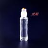 Botella vacía de 10 ml con cuentas de gemas naturales, bola de cristal, grava, aceite esencial, crema para ojos