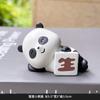 Figuritas de Panda Rojo Hechas a Mano, Lindas Decoraciones de Pastel de Moda, Manualidades de Resina para Coche y Escritorio, Adornos Pequeños de Animales