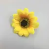 Flor artificial flor artificial cabeza de girasol cabeza de girasol decoración para el hogar interior flor falsa flor seca disparo flor de seda