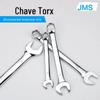 Conjunto de Chaves Torx de Boca Dupla 6-32mm Chave de Ponto Dupla Extensão Dupla Chave Torx Ferramenta de Reparo Automotivo Combinação