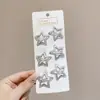 Pinzas para el pelo de cuero con forma de estrella y nube para niñas, Pinzas Bb dulces y geniales para flequillo y cabello lateral, Accesorios para el pelo para niñas