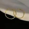 Brincos minimalistas: Brincos Argola Redondos Irregulares Lisos Agulha de Prata no Estilo Europeu e Americano, Acessórios de Orelha Luxuosos e Sofisticados
