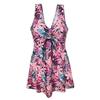 Traje de baño para madres de mediana edad y mayores, conservador, que cubre el vientre, adelgaza las aguas termales, talla grande.