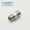 Aifeite 2000 latón niquelado doble rosca externa hexagonal recta conector de alambre de cobre 1 punto 2 puntos 3 puntos 4 puntos 6