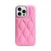 Adecuado para Funda de Teléfono Móvil Apple 15 para iPhone 16 14 Promax Chaqueta de Plumas 12 Funda Protectora de Cuero PU de Color Puro