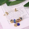 Pulseira da Nova Série Azul 2021 diy cravejada com zircônia Pingente de Coroa O com contas estrela azul pulseira