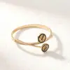 Nova Pulseira de Aço Titânio com Preço Especial para Mulheres em Formato de C Fashionável com Diamantes Resistente à Cor Alta Qualidade Joia para Melhor Amiga