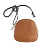 Bolso para Lipstick Estilo Coreano de Piel de Vaca de Primera Capa con Cuelga Cuello para Guardar Monedas y Llaves Bolso Pequeño de Cuero Genuino para Mujer Venta al por Mayor