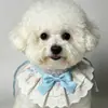 Toalla Saliva Mascota Transfronteriza, Babero Gato, Moño, Adorno de Encaje, Accesorios Perro, Bufanda, Venta al por Mayor Fabricante