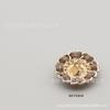 Flor de Metal Cordão Usável Botão Cor Estilo Chanel Botão com Diamante Casaco de Lã Vestido Suéter Fivela Fivela de Casaco Pelo