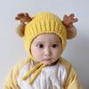 Otoño e Invierno Bebé Niños y Niñas Bebé Princesa Encaje 3 Meses - 2 Años Sombrero de Lana Tejido Cálido para Niños