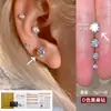 Brincos Brilhantes de Moissanita Levemente Luxuosos para Mulheres, Brincos Exquisitos e de Alta Qualidade em Aço Titânio, Acessórios de Orelha Minimalistas Versáteis para o Dia a Dia