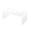 Suporte de Armazenamento de Mesa em Acrílico Suporte Elevatório em U Suporte de Exibição para Copo de Água Taça de Vinho Baffle de Partição em Camadas Fixado para Geladeira,