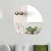 Pegatinas de Pared de Espejo Estéreo de Dibujos Animados Acrílicas Transfronterizas para el Hogar, Habitación de Niños, Dormitorio, Auto-adhesivas, Espejo Suave, Espejo de Baño
