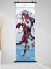 Pintura a jato de tinta de alta definição do personagem original do jogo God Xiao Nilu pintura decorativa fumaça Fei oito filhos deuses pesados pintura de parede